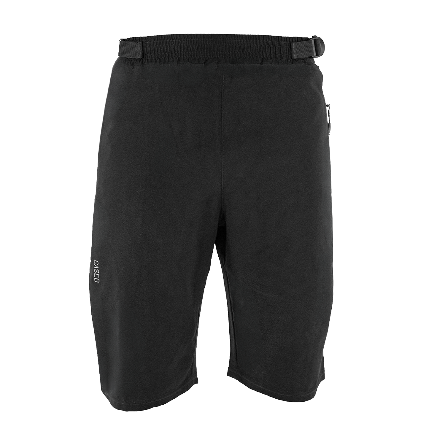 Cased MTB outer shorts are designed with Kevlar panels on the knees and strategically placed mesh panels for breathability, comfort and durability.