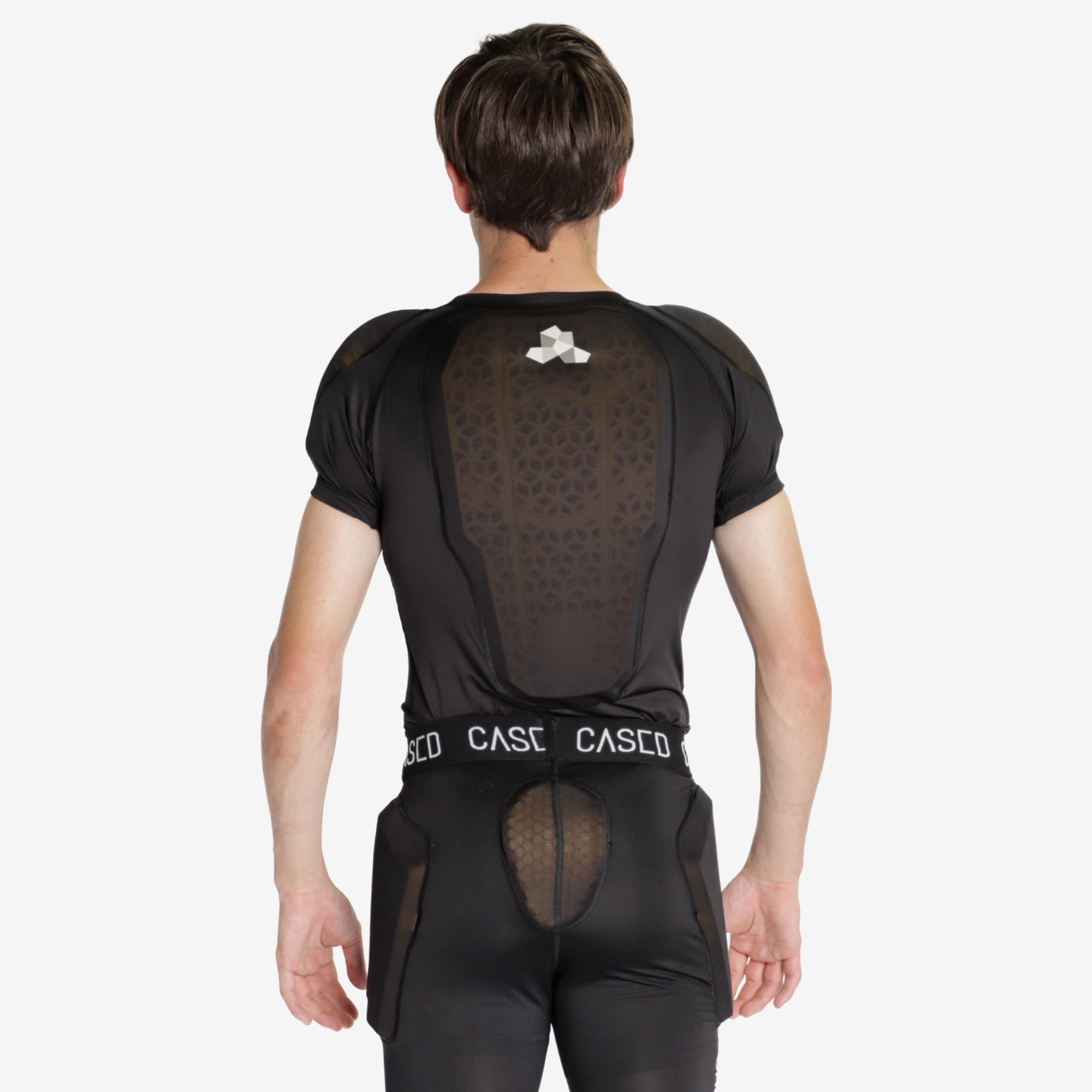 CE Level 2 certified impact pads on back of Cased short sleeved shirt [model_info]