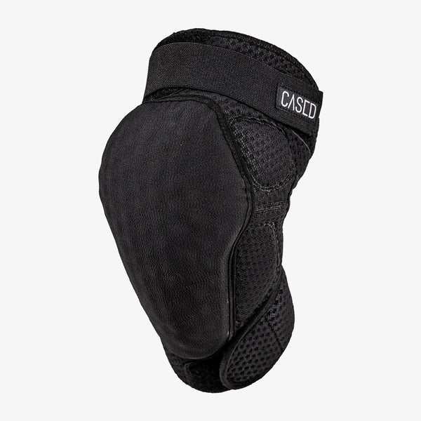 Photo of Cased knee pads designed for action sports without heat, bulk, or restricted movement.