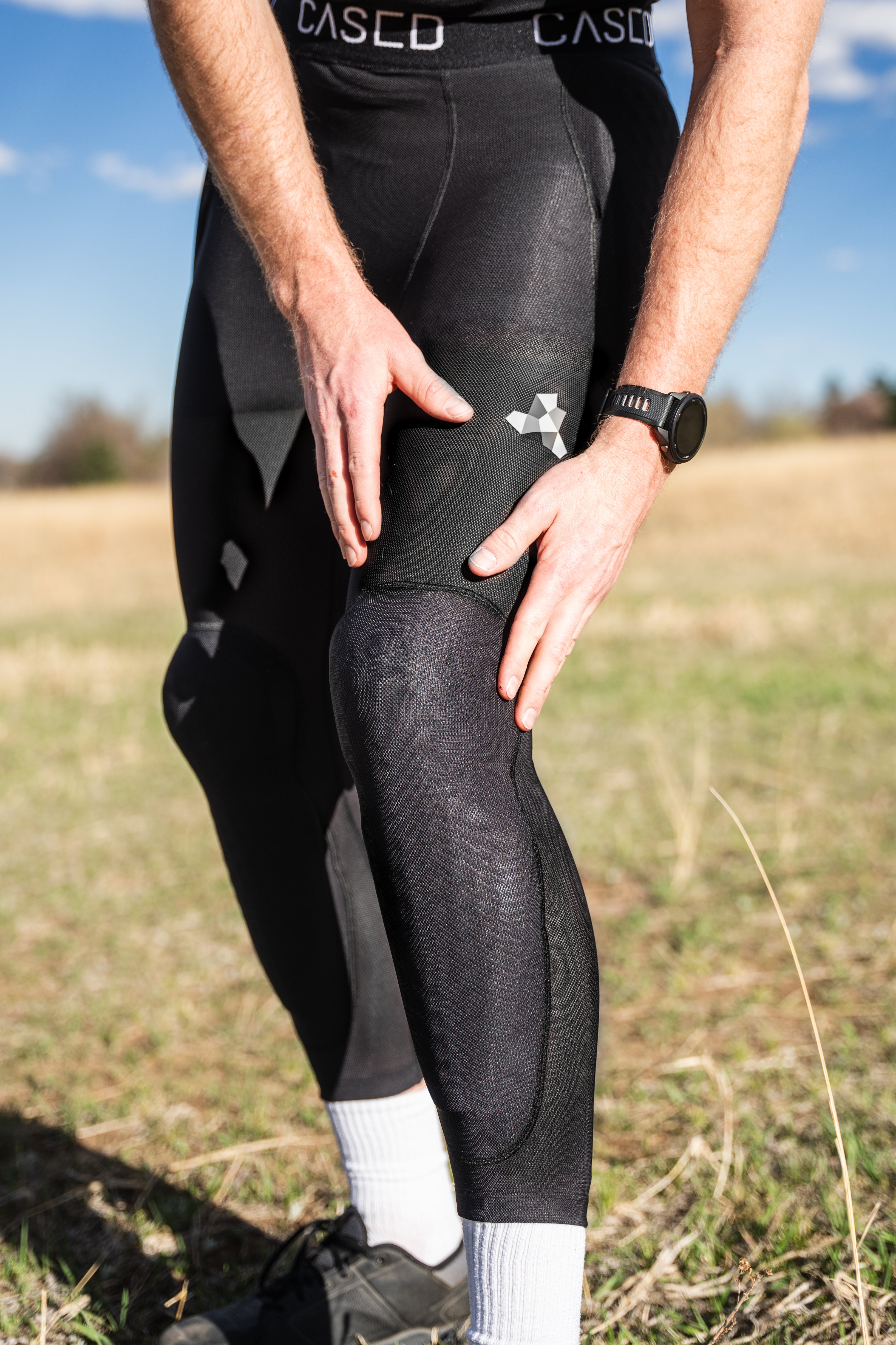 Cased inner protective pants are lightweight and designed for enhanced airflow and comfort.