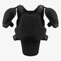 Front view of Cased padded upper shell designed to protect without holding riders back in action sports like MTB and Moto.
