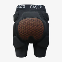 Cased inner-protective shorts are designed to eliminate injury during falls without bulk or discomfort.
