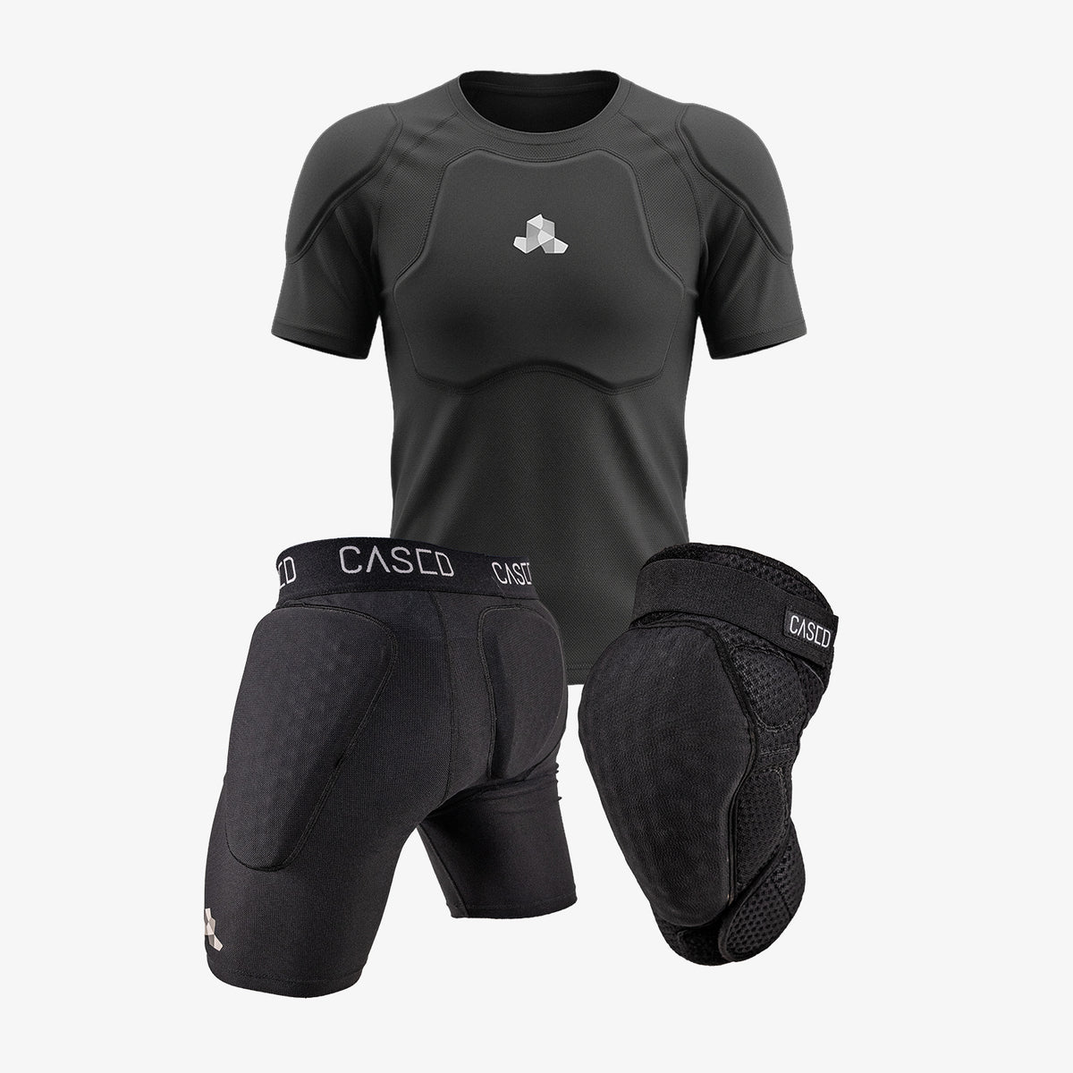 Inner Protective Short Sleeve + Shorts + Knee Pads Bundle